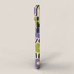 Wild Flowers Pattern Purple and Green iPhone Case Gallery Image 2