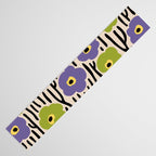 Wild Flowers Pattern Purple and Green Table Runner Gallery Image 3