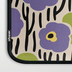 Wild Flowers Pattern Purple and Green Laptop Sleeve Gallery Image 3