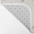 Sweet Pea Ditsy Floral - Pink, Charcoal, Mustard, Sage Bath Mat Gallery Image 2