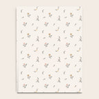Sweet Pea Ditsy Floral - Pink, Charcoal, Mustard, Sage Notebook Gallery Image 4
