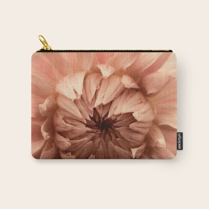 Goddess - Dahlia Botanical - Flower photograph - Modern Floral Carry All Pouch Gallery Image 1