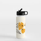 The Cosmo Yellow Flowers 02 Water Bottle Gallery Image 1