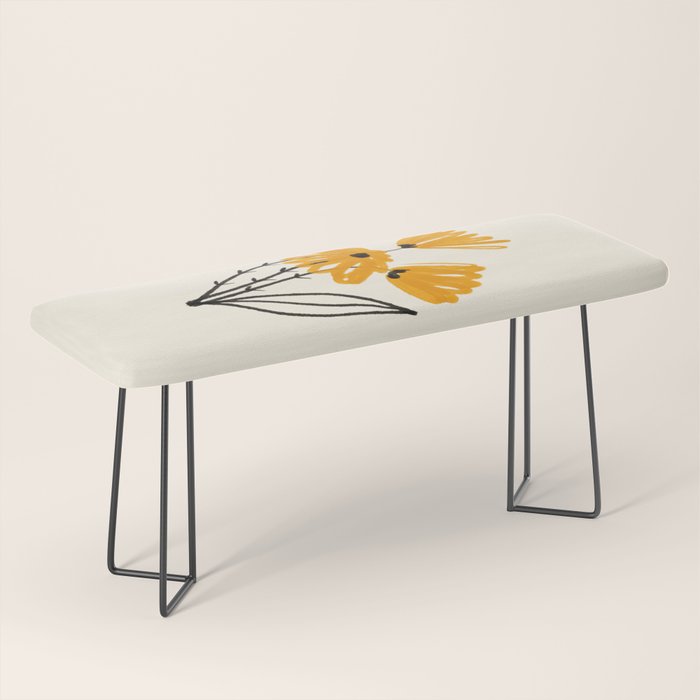 The Cosmo Yellow Flowers 02 Bench Gallery Image 1