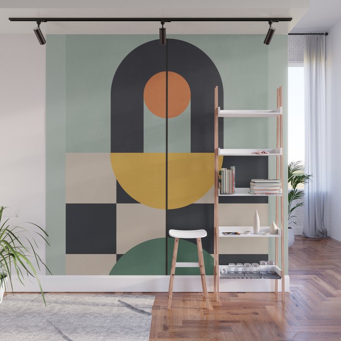Geometric Abstraction 73 Wall Mural Gallery Image 1