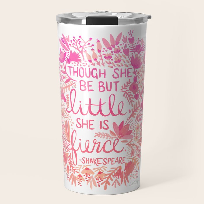 Little & Fierce - Pink OmbrÃ© Travel Mug Gallery Image 1