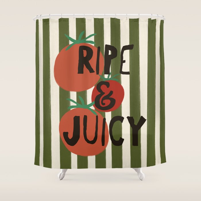 Retro Kitchen Print - Ripe and Juicy Shower Curtain Gallery Image 1