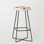 Burning Daylight - Black, Cream, Rust Stool Gallery Image 1
