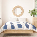 Indigo Abstract Brush Strokes | No. 6 Duvet Cover Gallery Image 3