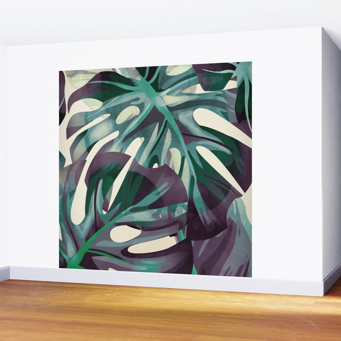 Monstera Wall Mural Gallery Image 2