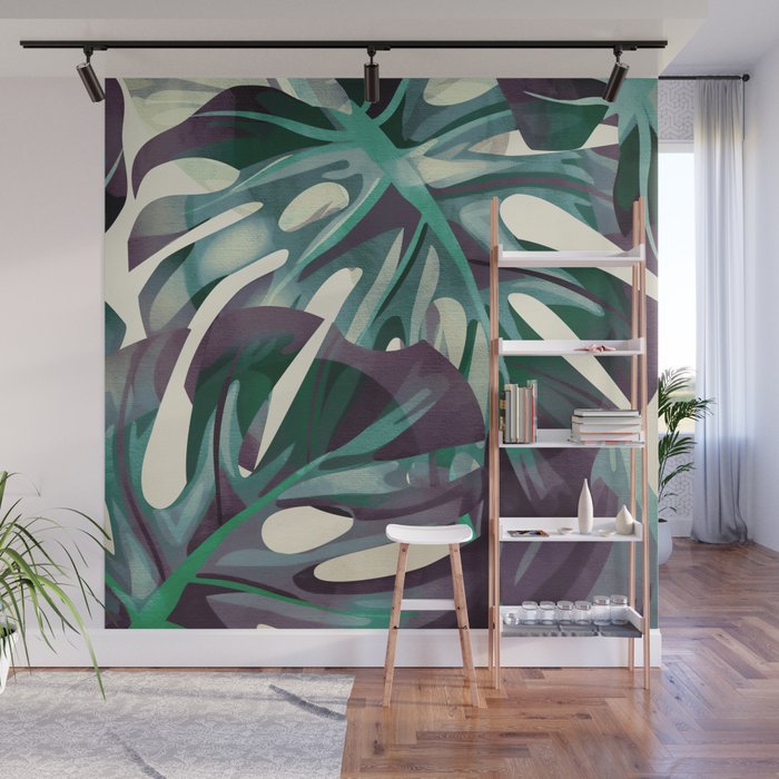 Monstera Wall Mural Gallery Image 1