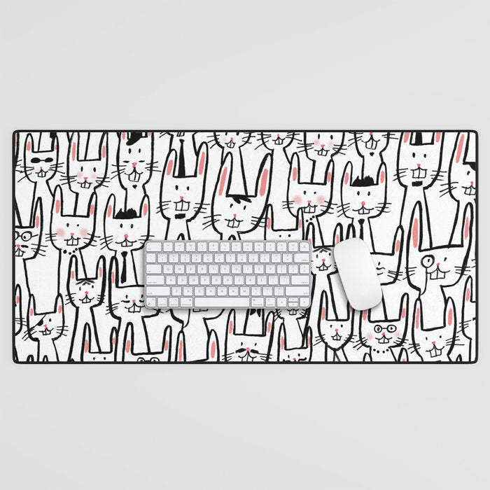 Bunny family Desk Mat Gallery Image 1
