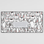 Bunny family Desk Mat Gallery Image 1