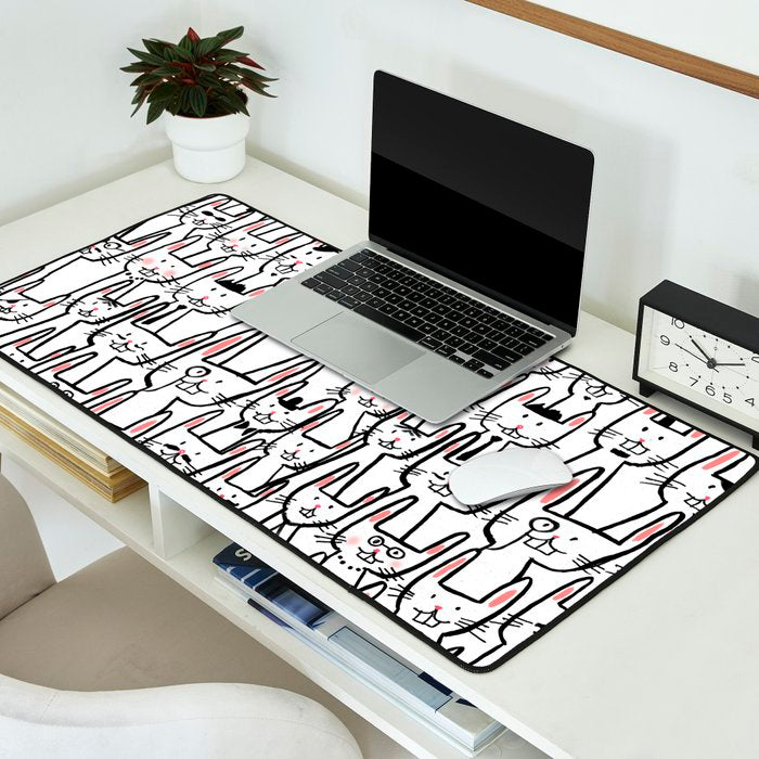 Bunny family Desk Mat Gallery Image 2