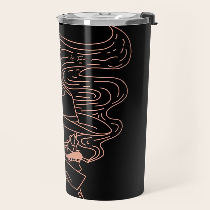 Love or Die Tryinâ Cowhand - Black & Pink Travel Mug Gallery Image 2