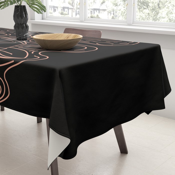 Love or Die Tryinâ Cowhand - Black & Pink Tablecloth Gallery Image 3