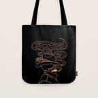 Love or Die Tryinâ Cowhand - Black & Pink Tote Bag Gallery Image 1