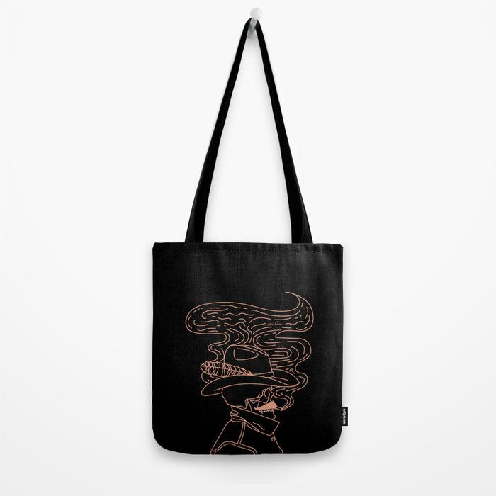 Love or Die Tryinâ Cowhand - Black & Pink Tote Bag Gallery Image 2