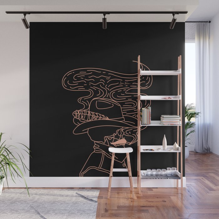 Love or Die Tryinâ Cowhand - Black & Pink Wall Mural Gallery Image 1