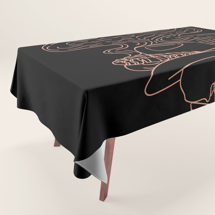 Love or Die Tryinâ Cowhand - Black & Pink Tablecloth Gallery Image 1