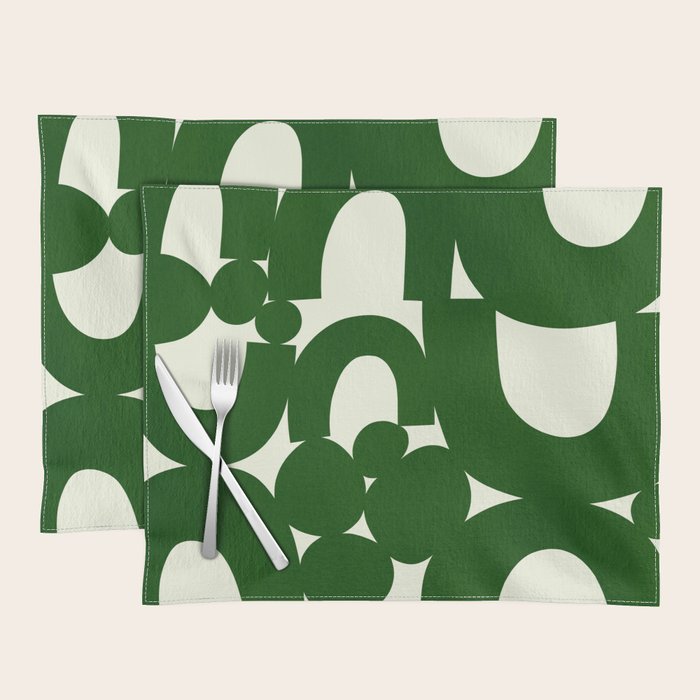 Abstract024-green Placemat Gallery Image 1