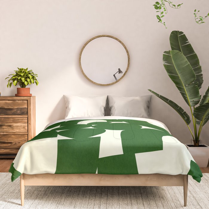 Abstract024-green Comforter Gallery Image 3