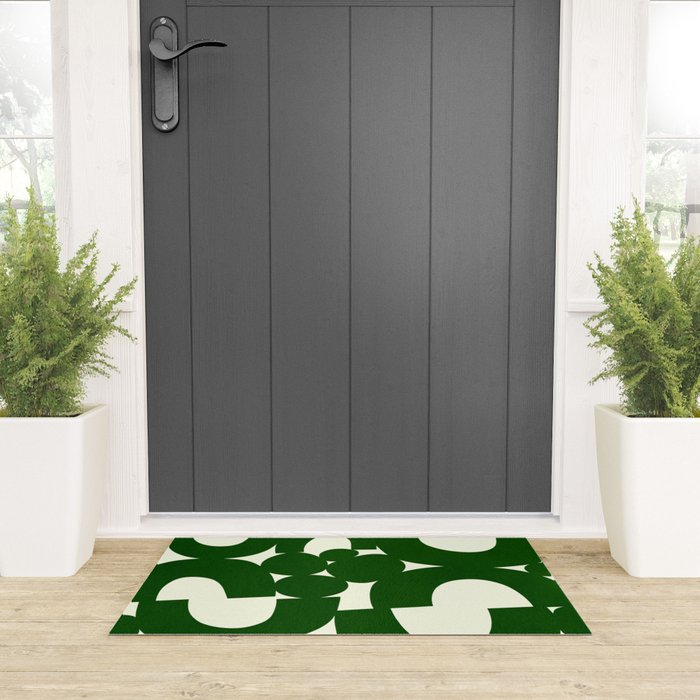 Abstract024-green Welcome Mat Gallery Image 3