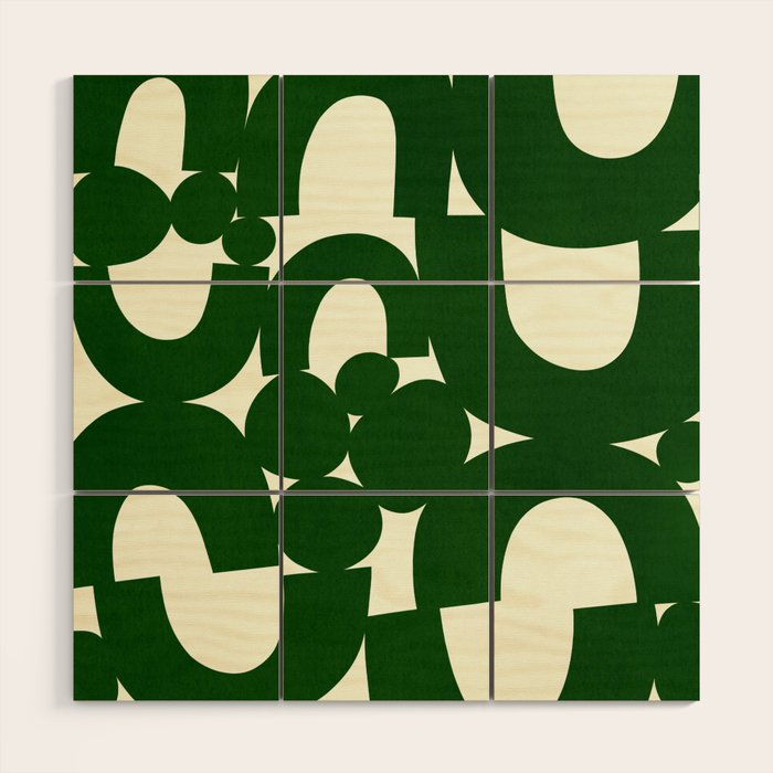 Abstract024-green Wood Wall Art Gallery Image 1