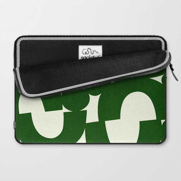Abstract024-green Laptop Sleeve Gallery Image 2