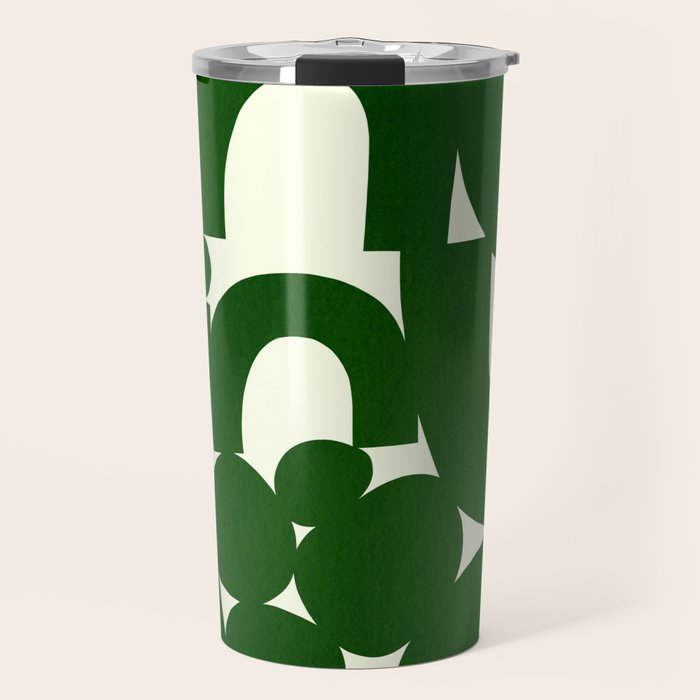 Abstract024-green Travel Mug Gallery Image 1