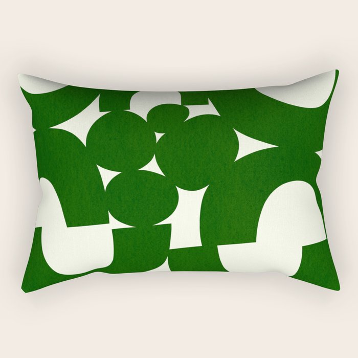 Abstract024-green Rectangular Pillow Gallery Image 1