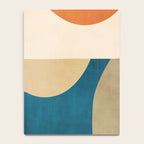 Navy Orange Beige Modern Design Art Work Notebook Gallery Image 4