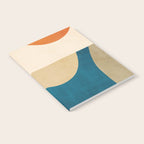 Navy Orange Beige Modern Design Art Work Notebook Gallery Image 2