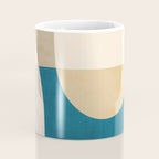 Navy Orange Beige Modern Design Art Work Coffee Mug Gallery Image 4