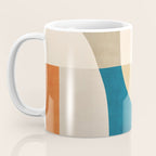 Navy Orange Beige Modern Design Art Work Coffee Mug Gallery Image 3