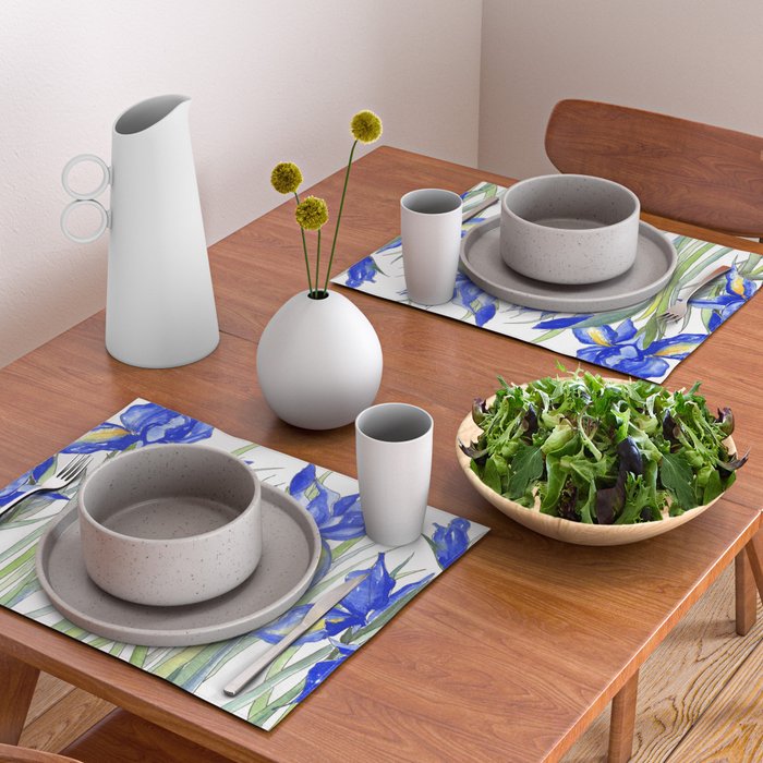 Blue Iris, Illustration Placemat Gallery Image 2