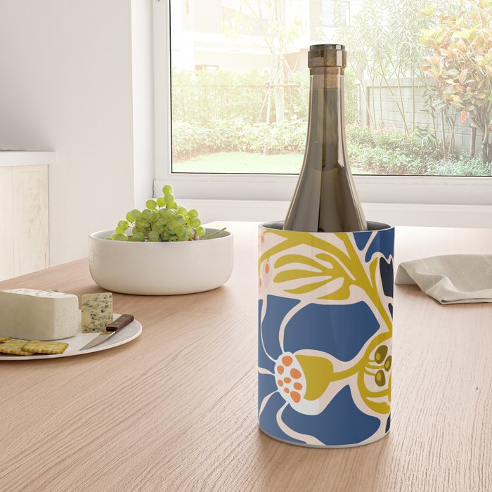 Modern floral illustration; Backyard flower Wine Chiller Gallery Image 4