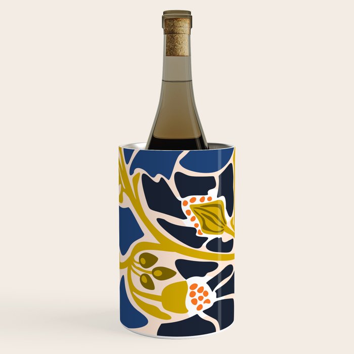 Modern floral illustration; Backyard flower Wine Chiller Gallery Image 3