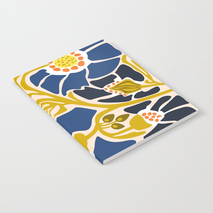 Modern floral illustration; Backyard flower Notebook Gallery Image 1