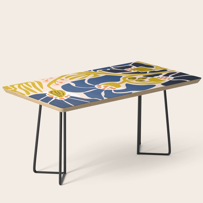 Modern floral illustration; Backyard flower Coffee Table Gallery Image 1