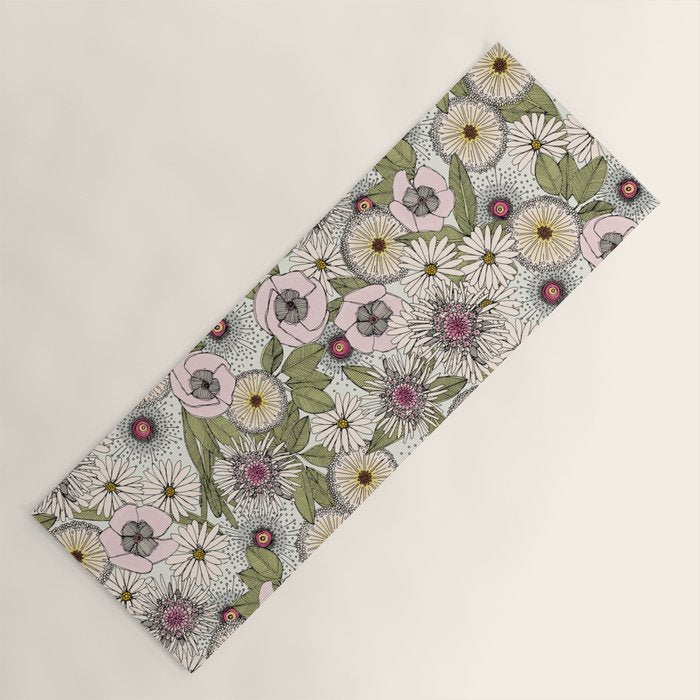 Australian garden chalk Yoga Mat Gallery Image 1