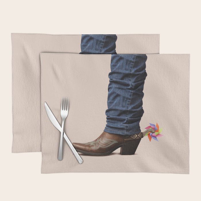 Funny Cowboy  Placemat Gallery Image 1