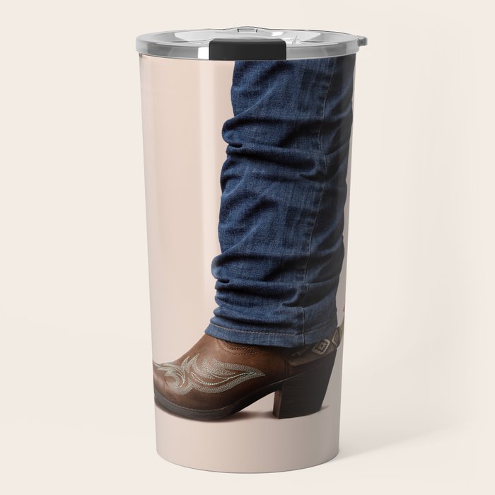 Funny Cowboy  Travel Mug Gallery Image 1