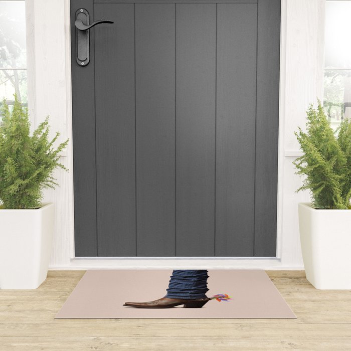 Funny Cowboy  Welcome Mat Gallery Image 3