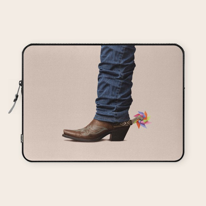 Funny Cowboy  Laptop Sleeve Gallery Image 1