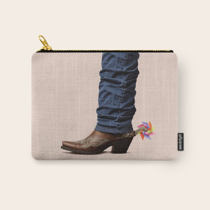 Funny Cowboy  Carry All Pouch Gallery Image 1