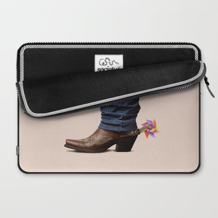 Funny Cowboy  Laptop Sleeve Gallery Image 2
