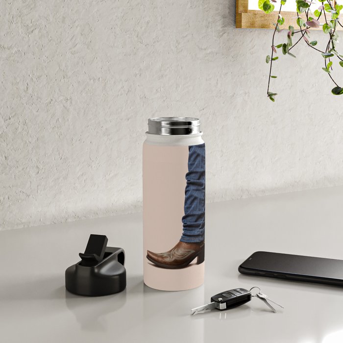Funny Cowboy  Water Bottle Gallery Image 4