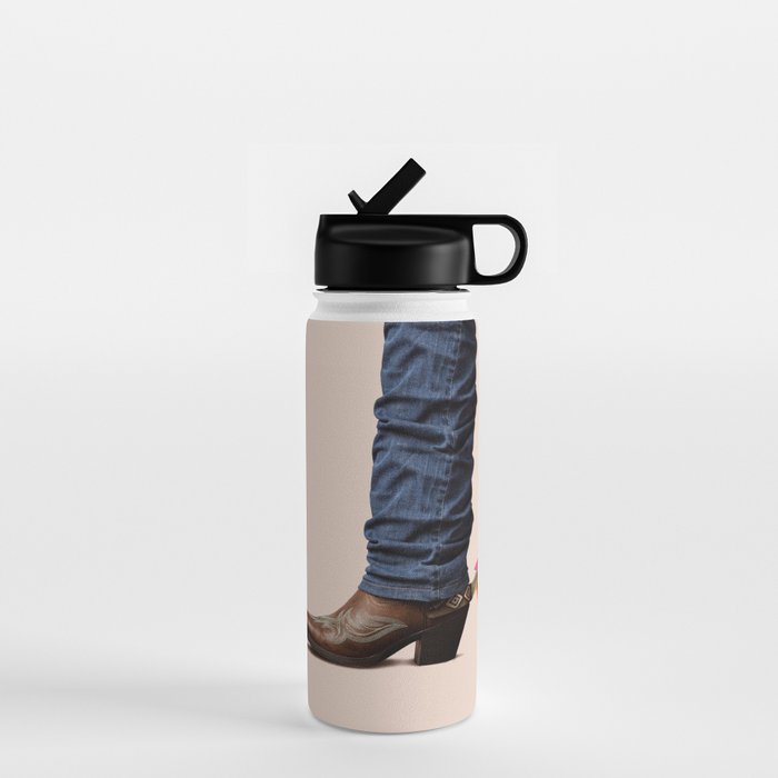 Funny Cowboy  Water Bottle Gallery Image 1