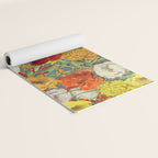 Vintage Poppy Floral Yoga Mat Gallery Image 2